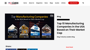 Manufacturing Companies in the USA: Backbones of the Nation - manufacturing companies in usa