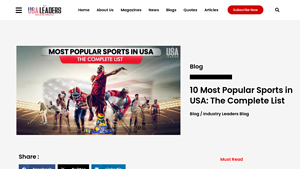 Most Popular Sports in USA: The Complete List - The USA Leaders - top sports in usa