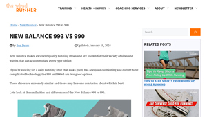 New Balance 993 vs 990 - The Wired Runner - made in usa 993