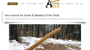 The Working Axes - Your Authorized Source for Snow and Nealley Tools - axe made in usa