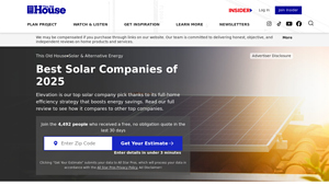 The Best Solar Companies (2025 Guide) - This Old House - solar power usa