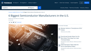 6 Biggest Semiconductor Manufacturers in the U.S. - Thomasnet - semiconductor companies in usa
