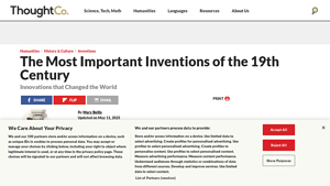 The Most Important Inventions of the 19th Century - ThoughtCo - inventions of usa
