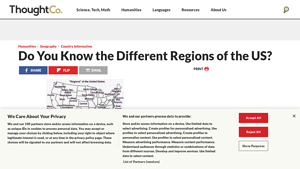 Do You Know the Different Regions of the US? - ThoughtCo - parts of georgia usa