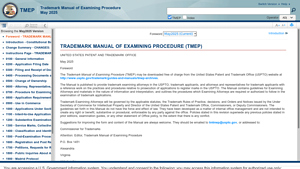 TMEP - United States Patent and Trademark Office - trade filing usa