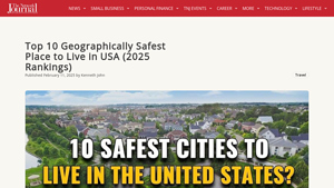 Top 10 Geographically Safest Place to Live in USA (2025 Rankings) - beautiful places to live in usa
