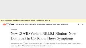 New COVID Variant NB.1.8.1 'Nimbus' Spikes in US: The Top Symptoms - TODAY - covid cases usa