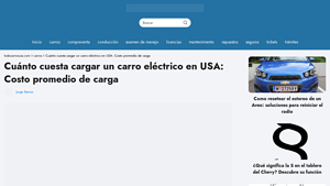Cuánto cuesta cargar un carro eléctrico en USA: Costo promedio de carga - carros electricos en usa