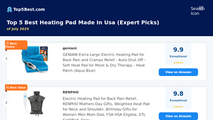 Top 5 Best Heating Pad Made In Usa of 2025 - heating pad made in usa