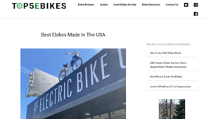 Best Ebikes Made In The USA - Top5ebikes - electric bikes made in usa