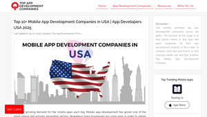 Top 10+ Mobile App Development Companies in USA | App Developers USA 2025 - mobile app development company in usa