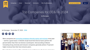 10 Best Companies for DE&I in 2024 | Top Workplaces - dei companies list in usa