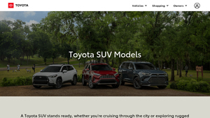 Toyota SUV Models | Toyota - toyota made in usa