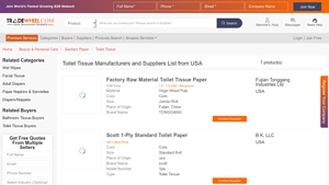USA Toilet Tissue Suppliers and Wholesalers - TradeWheel - usa toilet paper manufacturers