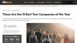 These Are the 15 Best Tour Companies of 2025 - TravelFreak - list of travel companies in usa