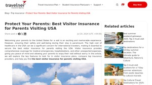 The Best Visitor Insurance for Parents Visiting USA - insurance for parents visiting usa