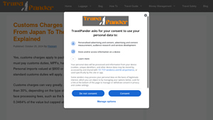 Customs Charges On Packages Imported From Japan To The US: Fees And ... - import tax from japan to usa