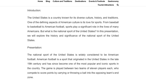 What is the national sport of the United States? - national sport of usa