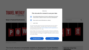 Travel Weekly Power List 2025 - top ten travel agencies in usa