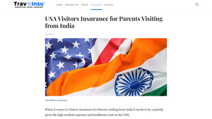 USA Visitors Insurance for Parents Visiting from India - insurance for parents visiting usa