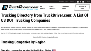 Trucking Directory: US DOT List Of Trucking Companies - TruckDriver.com - big trucking companies in usa