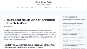 I Tested the Best 'Made in USA' Coffee Percolators - Here's My Top Pick! - coffee percolator made in usa