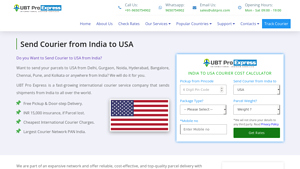 Book International Courier to USA from India | UBT Express - courier service from india to usa