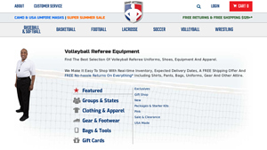 Volleyball Referee Equipment - Ump Attire - usa volleyball apparel