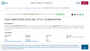 HIGH LINER FOODS (USA), INC, ET AL VS BRIAN WYNN - UniCourt - high liner foods usa inc