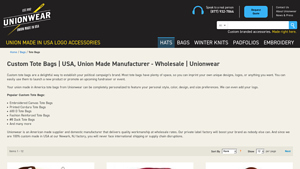 Custom Tote Bags | USA, Union Made Manufacturer - Unionwear - canvas bags made in usa