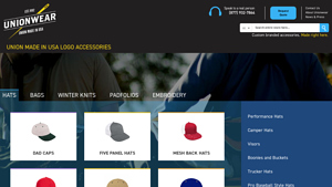Baseball Hats & Caps, Bags, Portfolios & Binders Made in USA | Unionwear - caps made in usa
