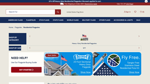 Residential Flagpoles - In-Ground Poles with Free Shipping - usa made flag pole
