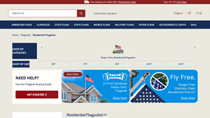 In-Ground Poles with Free Shipping - United States Flag - best flag pole kit made in usa
