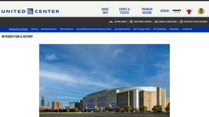 Introduction-History - United Center - biggest arena in the usa