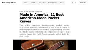Made in America: 11 Best American-Made Pocket Knives - knife made in usa