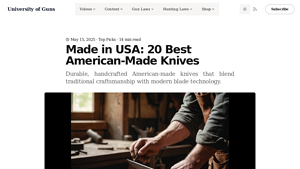 Made in USA: 20 Best American-Made Knives — University of Guns - usa made blades