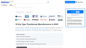 16 Dry Type Transformer Manufacturers in 2025 - Metoree - transformer companies in usa
