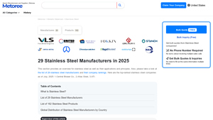 29 Stainless Steel Manufacturers in 2025 | Metoree - stainless steel manufacturers in usa