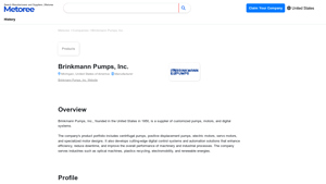 Brinkmann Pumps - Centrifugal and Positive Displacement Pumps