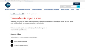 Learn where to report a scam - USAGov - internet companies in usa