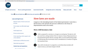 How laws are made - USAGov - who makes laws in usa