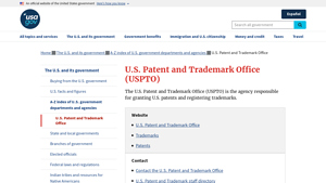 U.S. Patent and Trademark Office (USPTO) | USAGov - trade filing usa