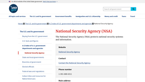 National Security Agency (NSA) - USAGov - national security agency usa