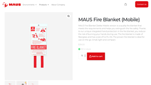 MAUS Fire Blanket (Mobile) - fire blankets made in usa