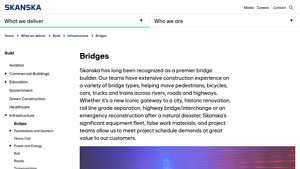 Skanska - Premier Bridge Building
