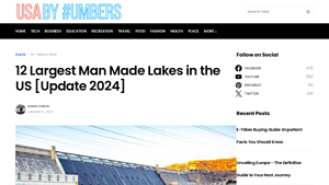 12 Largest Man Made Lakes in the US [Update 2024] - USA by Numbers - largest man-made lakes in usa