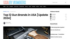 Top 12 Gun Brands in USA [Update 2024] - USA by Numbers - arms manufacturers usa