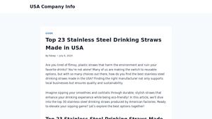 Top 23 Stainless Steel Drinking Straws Made in USA - stainless straws made in usa
