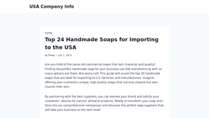 Top 24 Handmade Soaps for Importing to the USA - hand made soaps for importing to usa on facebook group
