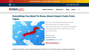 Everything You Need To Know About Import Costs From Japan - import duties from japan to usa